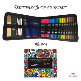 ARTIST BY ALEX BOG Estuche textil de 46 piezas sketch con rotuladores doble punta