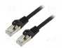 Lanberg Cable de red Cat6 F/UTP 0,25 m Negro