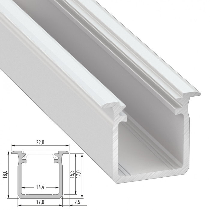 Perfil Aluminio Tipo G 2,02M