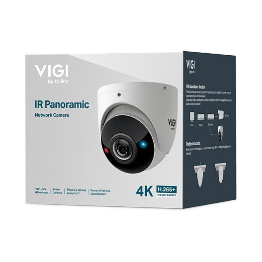 TP-Link VIGI InSight S485PI Cámara de Seguridad IP Torreta 8MP 4K 180°