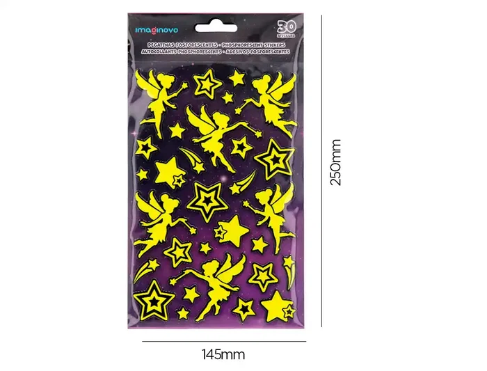 Imaginovo Pegatinas Hadas Luminosas con Relieve 190x105 mm Imaginovo Pegatinas Hadas Luminosas con Relieve 190x105 mm