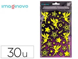 Imaginovo Pegatinas Hadas Luminosas con Relieve 190x105 mm