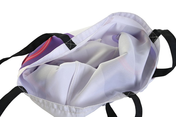 DKD Home Decor Bolsa Love is in the Air 23 Urban Multicolor Blanco Canvas Poliester 43 x 15 x 40 cm (4 Unidades)
