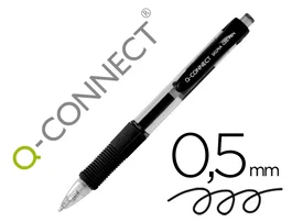 Q-connect Bolígrafo Sigma Retráctil Tinta Gel Negro 0.5 mm