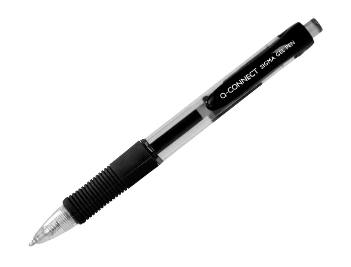 Q-connect Bolígrafo Sigma Retráctil Tinta Gel Negro 0.5 mm