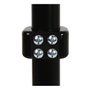 B-Tech Collar de Accesorios Heavy Duty para Postes de 50 mm, Negro