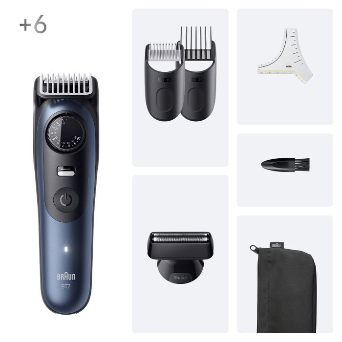 Braun Series 7 BT7520 Beard Trimmer Negro/Azul Braun Series 7 BT7520 Beard Trimmer Negro/Azul