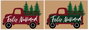 DKD Home Decor Felpudo Navidad Tradicional Rojo Verde Fibra Coco PVC 40 x 60 cm (2 Unidades)