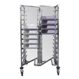 Rieber Carro Portathermotray 180 2R para Almacenaje y Transporte en Acero Inoxidable