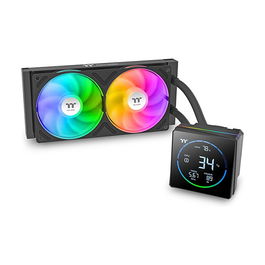 Thermaltake TH240-S V3 ARGB Sync AIO - Refrigeración Líquida Todo en Uno, 240 mm, 2 Ventiladores ARGB, Negro