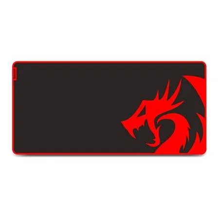 Redragon Kunlun P006A Alfombrilla Gaming Speed XL (88x42 cm) Negra y Roja con Bordes Reforzados - Superficie Tipo Speed y Base Antideslizante