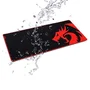 Redragon Kunlun P006A Alfombrilla Gaming Speed XL (88x42 cm) Negra y Roja con Bordes Reforzados - Superficie Tipo Speed y Base Antideslizante