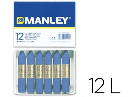 Manley Estuche de 12 Ceras Azul Ultramar (18) Manley Estuche de 12 Ceras Azul Ultramar (18)