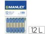 Manley Estuche de 12 Ceras Azul Ultramar (18)