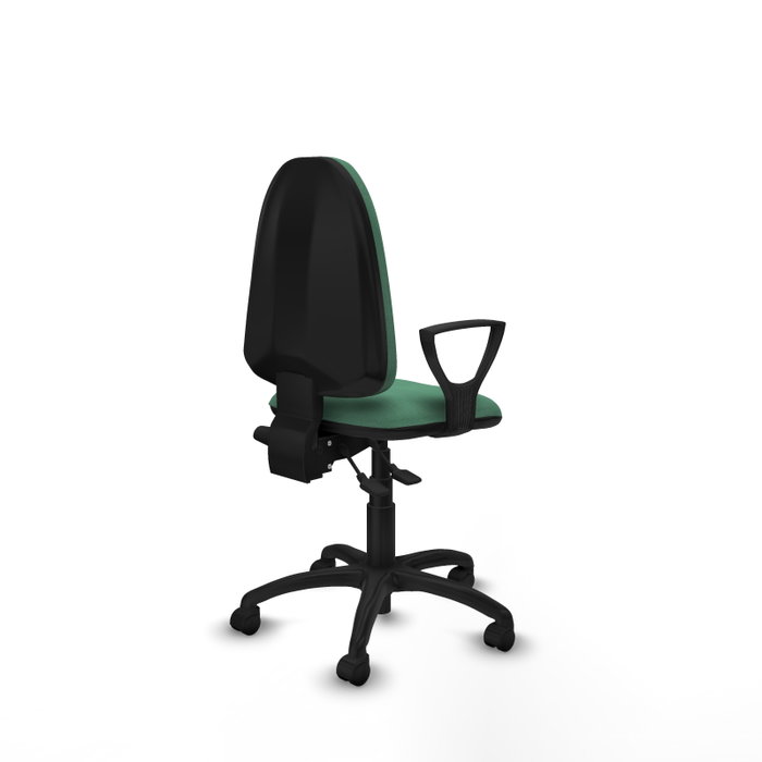 PIQUERAS Y CRESPO Silla de oficina Aýna Verde esmeralda con mecanismo Asincro