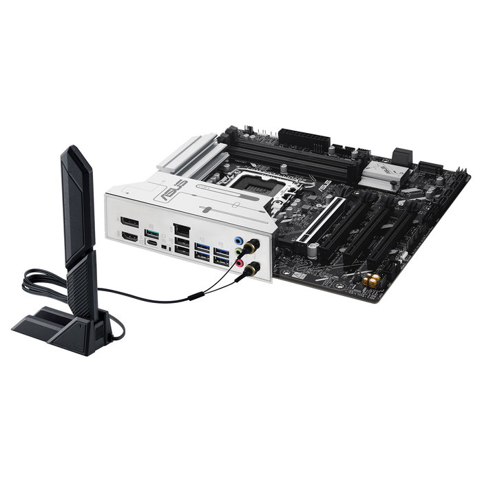 ASUS Z890M-Plus Wifi Placa Base para PC, Intel LGA 1851, DDR5, Wi-Fi 7 (802.11be), Factor de Forma micro ATX
