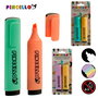 Pincello Set 2 Rotuladores Fluorescentes Surtidos Colores Pastel 8.5x2x19.5 cm (Set de 72)