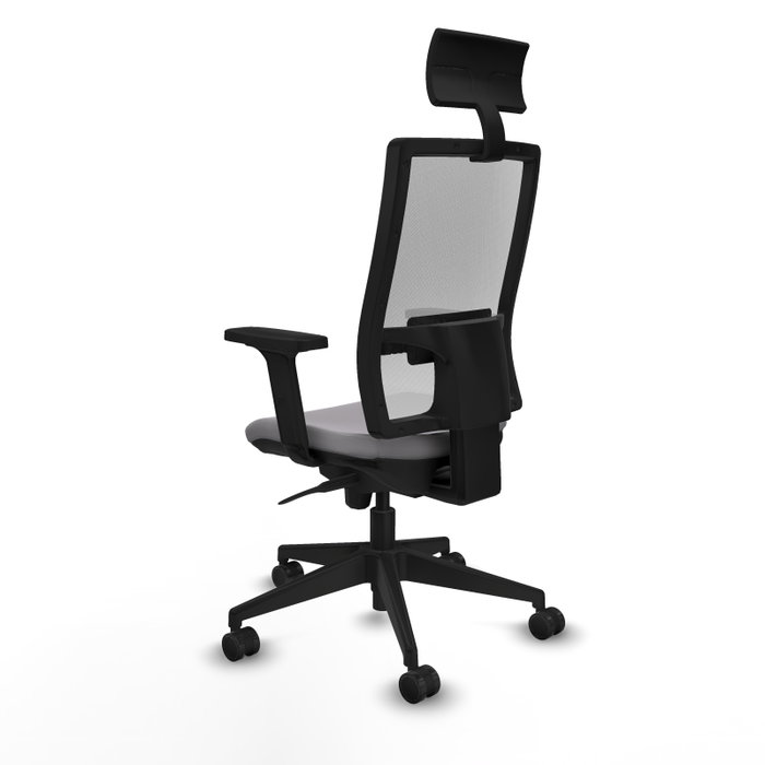 PIQUERAS Y CRESPO Silla de oficina Horna con mecanismo Sincro, Gris y Blanco PIQUERAS Y CRESPO Silla de oficina Horna con mecanismo Sincro, Gris y Blanco