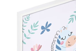 DKD Home Decor Cuadro Lienzo Animal Selva Surtido de 4 Unidades