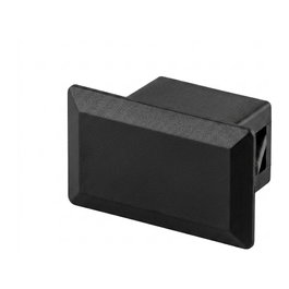 EFB Elektronik Tapones ciegos de plástico negro para perforación ST/FC (D-hole), VPE 100