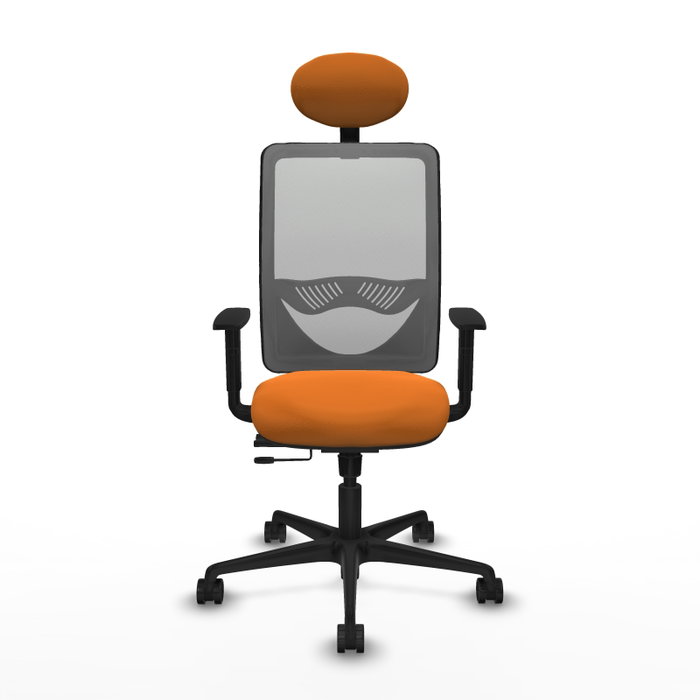 PIQUERAS Y CRESPO Silla de oficina Zulema Naranja y Gris PIQUERAS Y CRESPO Silla de oficina Zulema Naranja y Gris
