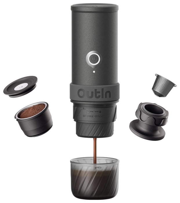 OutIn Mino Máquina de espresso eléctrica portátil Space Grey