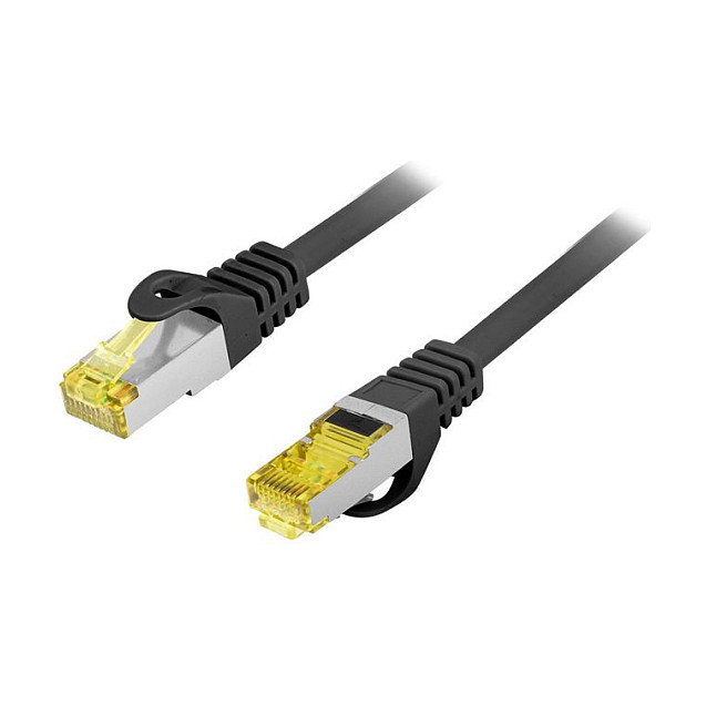 EQUIP 605111 Patch Cable Cat6A S/FTP 2x RJ45 30 m Exterior Negro - Cable Ethernet Blindado de Alta Velocidad 10 Gbps, PoE+, LSZH, -40 a 65 grados C