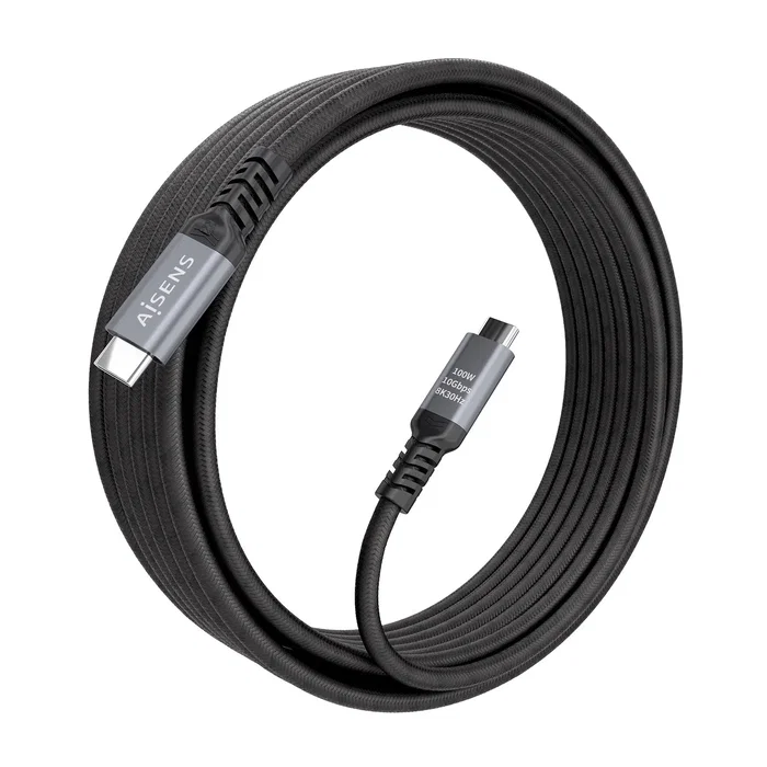Aisens Cable USB 3.2 Gen2 Aluminio 10Gbps 5m Negro Aisens Cable USB 3.2 Gen2 Aluminio 10Gbps 5m Negro