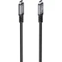 Aisens A107-0990 Cable USB 3.2 Gen 2 Tipo-C a Tipo-C, Macho a Macho, 10Gbps, 100W PD 3.0, 5 Metros, Negro