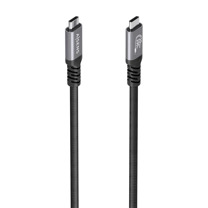 Aisens Cable USB 3.2 Gen2 Aluminio 10Gbps 8K@30Hz 100W, 5m, Negro