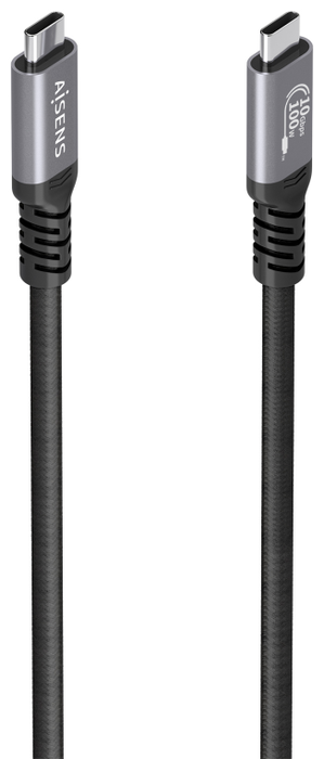 Aisens Cable USB 3.2 Gen2 USB-C a USB-C 100W 10Gbps 5m Negro Aisens Cable USB 3.2 Gen2 USB-C a USB-C 100W 10Gbps 5m Negro