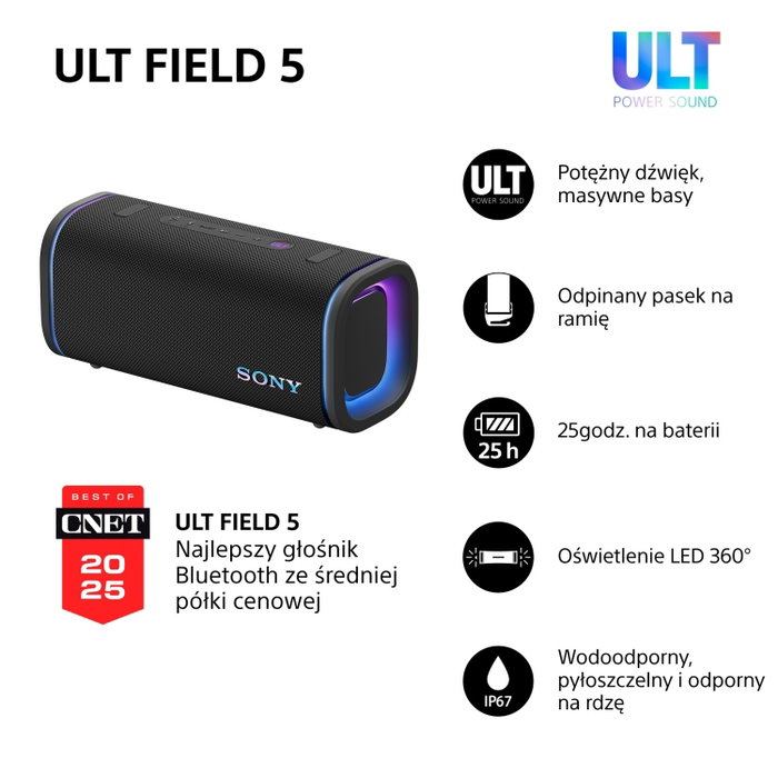Sony ULT Field 5 Negro