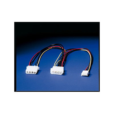 ROLINE 11.03.1010 Cable Adaptador de Alimentación Molex 4-pin a 4-pin HDD/FDD, 0.3m