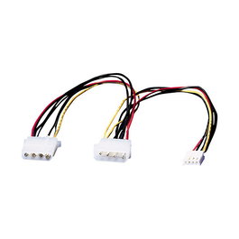 ROLINE 11.03.1010 Cable Adaptador de Alimentación Molex 4-pin a 4-pin HDD/FDD, 0.3m