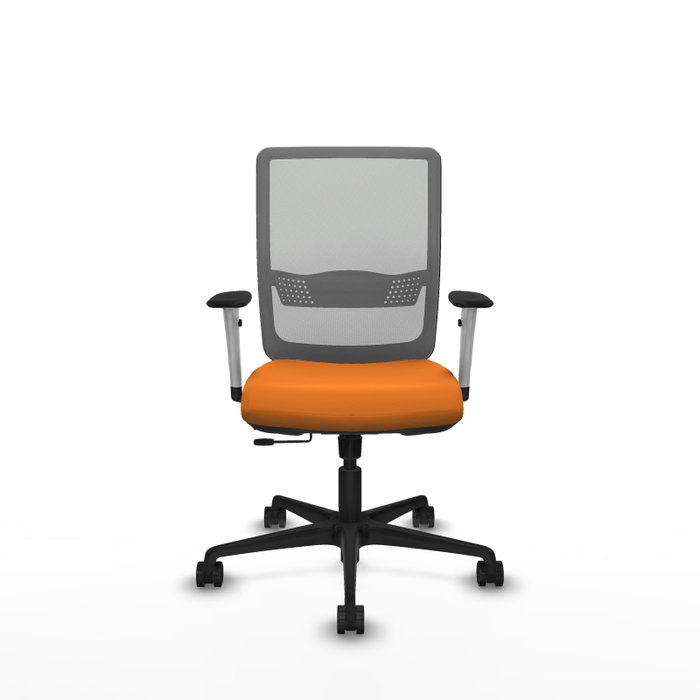 PIQUERAS Y CRESPO Silla de oficina Haches Naranja y Gris