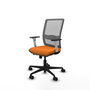 PIQUERAS Y CRESPO Silla de oficina Haches Naranja y Gris