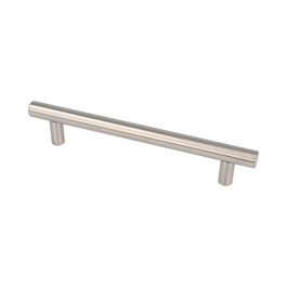 Rei Tirador Asa Acero Inoxidable para Muebles - Modelo 891h - Acabado Aluminio - Distancia 128 mm - 168x12x32 mm