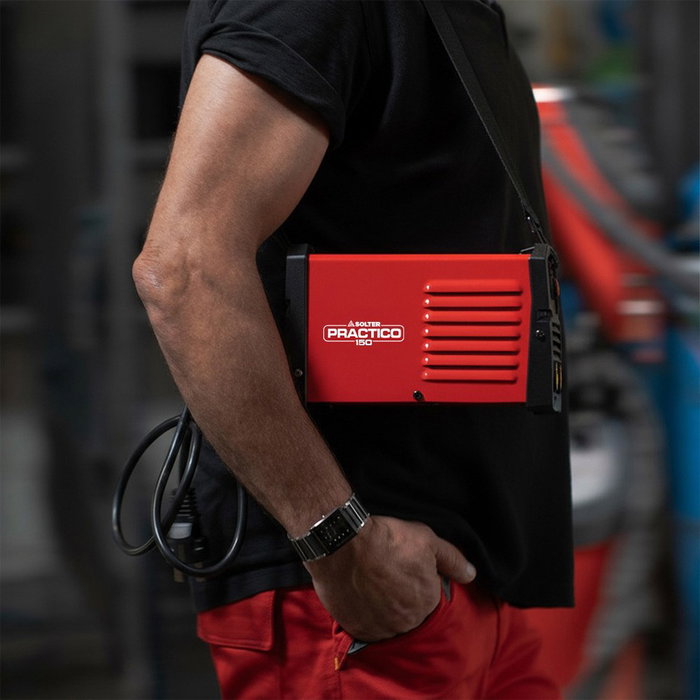 Solter Equipo Soldador Inversor Práctico 150 LD, 150A, MMA/LIFT TIG, 220V, con Maletín, Sistema VRD y Panel Digital