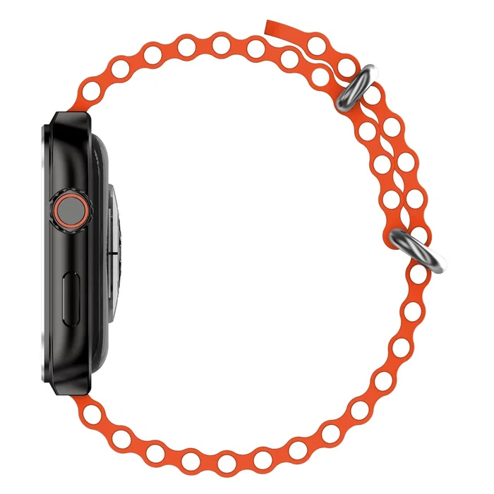 Celly TRAINERULTRA Smartwatch Deportivo con Llamadas, Pantalla Táctil 2.02" (5.13 cm) 320x320 píxeles, Monitor de Frecuencia Cardíaca, Bluetooth, Negro y Naranja