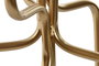 DKD Home Decor Candelabro de Metal Dorado para 5 Velas
