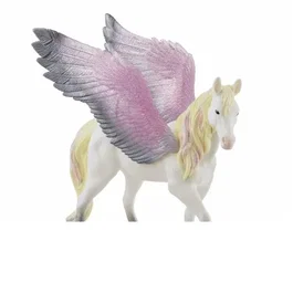 Schleich Figura de Pegaso alado con alas y melena brillantes