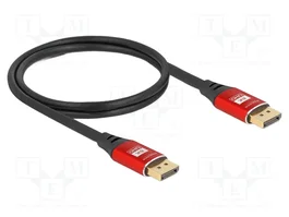 DeLOCK Cable DisplayPort 8K 60 Hz 1 m Rojo Metalico 80604