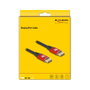 DeLOCK Cable DisplayPort 8K 60 Hz 1 m Rojo Metalico 80604