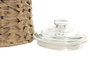 DKD Home Decor Dispensador de Bebidas de Cristal y Mimbre 6L