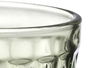 Vivalto Copa Diamante Verde 330 ml Vidrio con separador 8.8x16.8x8.8 cm (Set de 24)