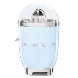 Smeg CJF11PBEU Exprimidor de Cítricos, Color Azul Pastel, 70W, Cono Acero Inoxidable, Función Anti-Goteo, 1 Velocidad
