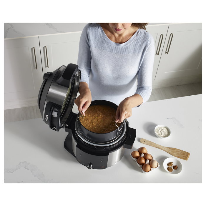 Ninja Foodi OL550EU Multikocher 11 en 1, 6 Litros, 1460W, Negro y Acero Inoxidable