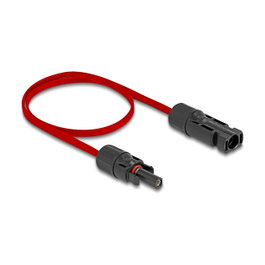 DeLOCK Cable plano solar DL4 macho a hembra 60 cm rojo
