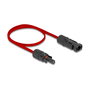 DeLOCK Cable plano solar DL4 macho a hembra 60 cm rojo