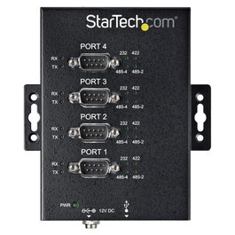 StarTech.com Adaptador Industrial USB a 4 Puertos Serie DB9 RS232/422/485